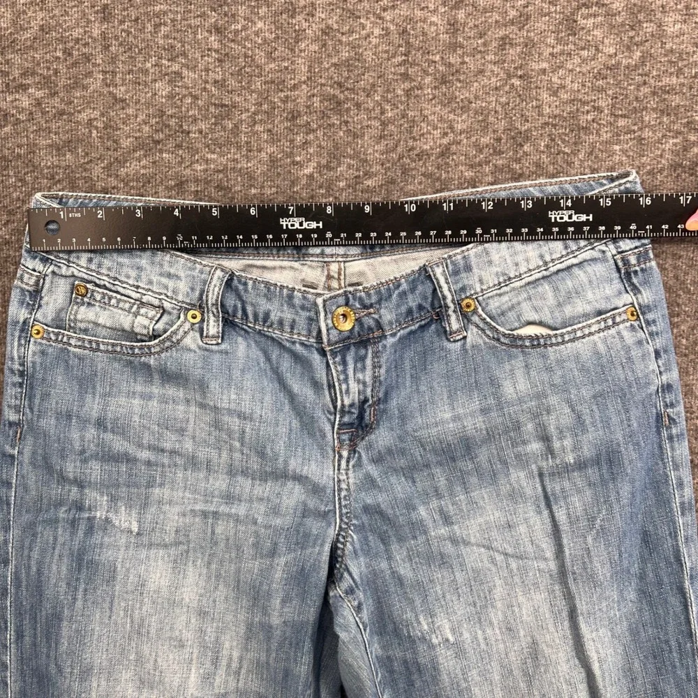 Outback Red Womens Light‎ Wash Straight Leg Blue Cotton Denim Jeans Size 4